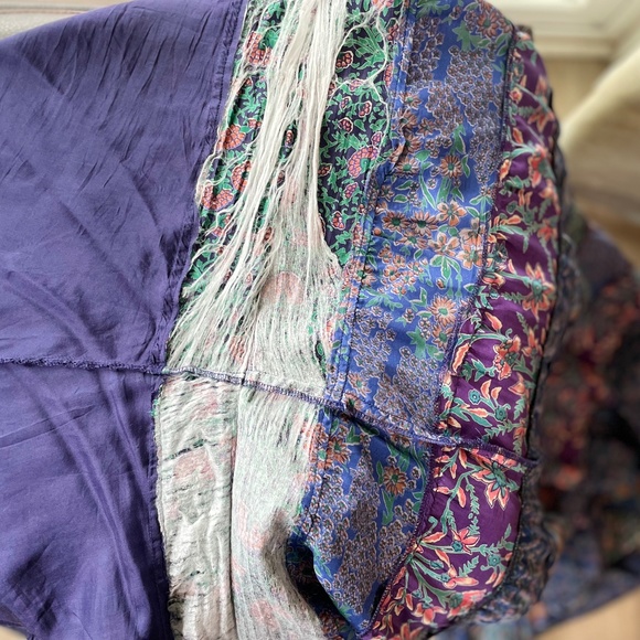 Calypso St. Barth Vintage Floral Bohemian Silk Maxi - Picture 8 of 9